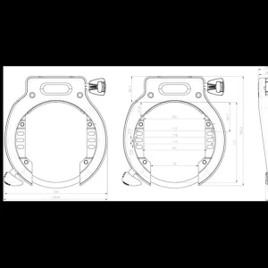 Trek Bikes Lukot*ABUS Ring Lock 4650XL NR & RIB Battery Lock BES3 DT3 T82
